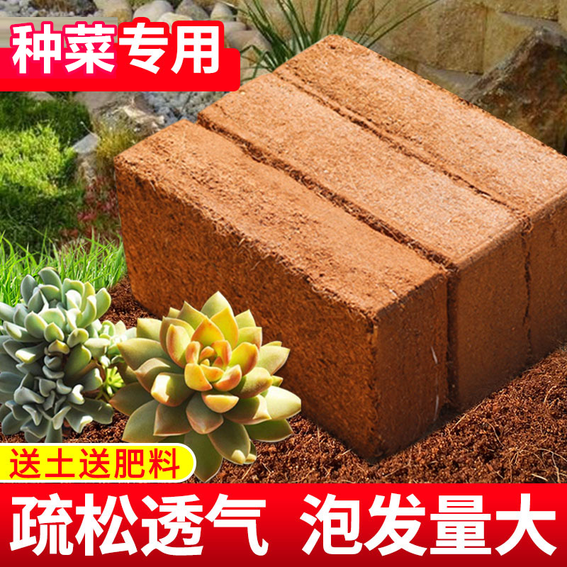 椰砖营养土花土土壤通用养花种菜