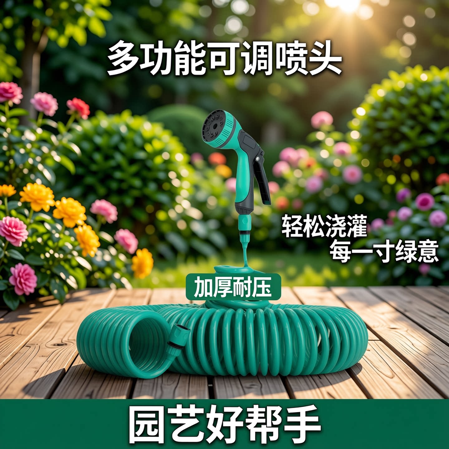 浇花洒水喷头水管浇菜家用庭院浇水神器园艺花园水枪阳台冲洗淋花