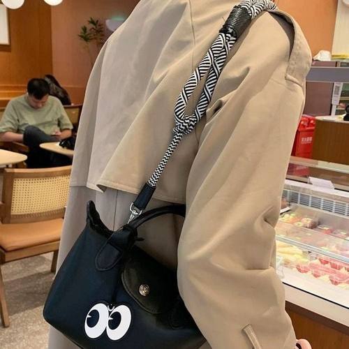 大眼睛真皮包包挂件龙骧包小众高级感挂饰书包装饰配饰车载挂饰