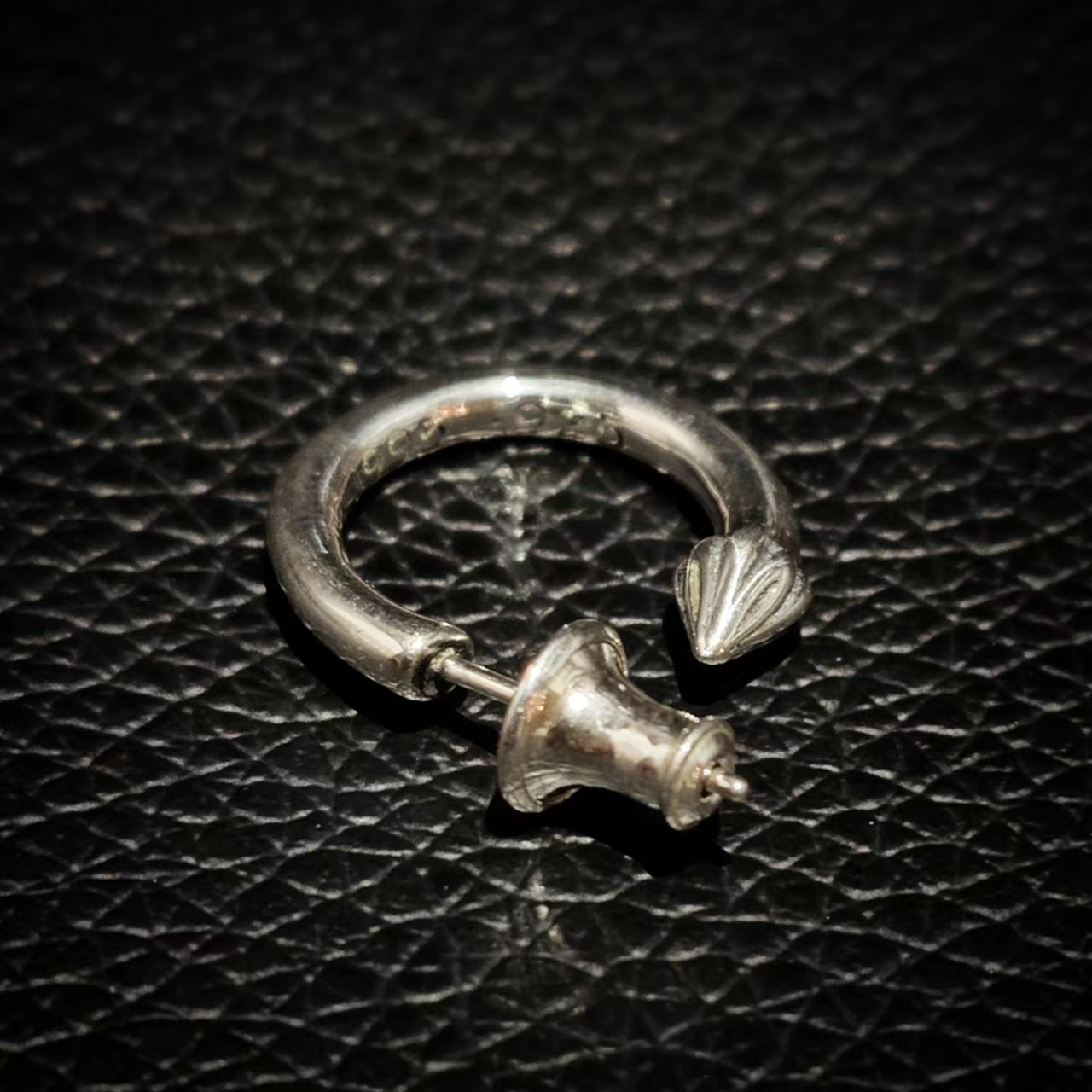 S925纯银ROCKAGE风格十字架耳环