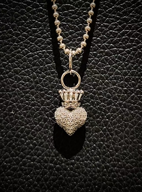 桃心皇冠KINGBABY纯银925项链