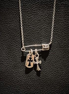 十字克罗伈纯银925项链