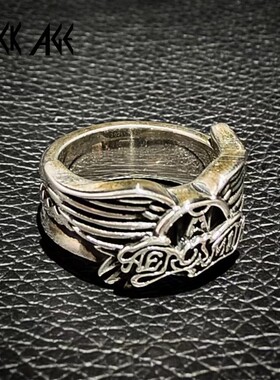 翅膀戒指ROCKAGE纯银空中铁匠