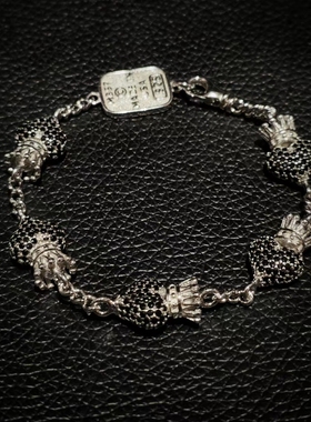 皇冠桃心KINGBABY纯银925手链