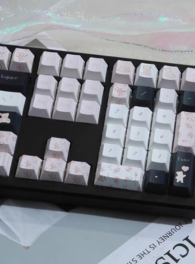 ZUOYA GM108无线有线机械键盘女生办公可爱gasket麻将音静音