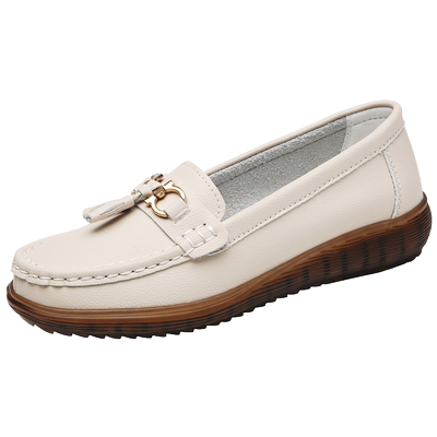 老北京布鞋女皮鞋中老年真皮单鞋