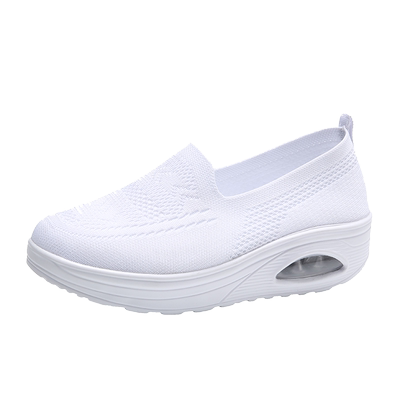 护士鞋软底透气不累脚网面厚底