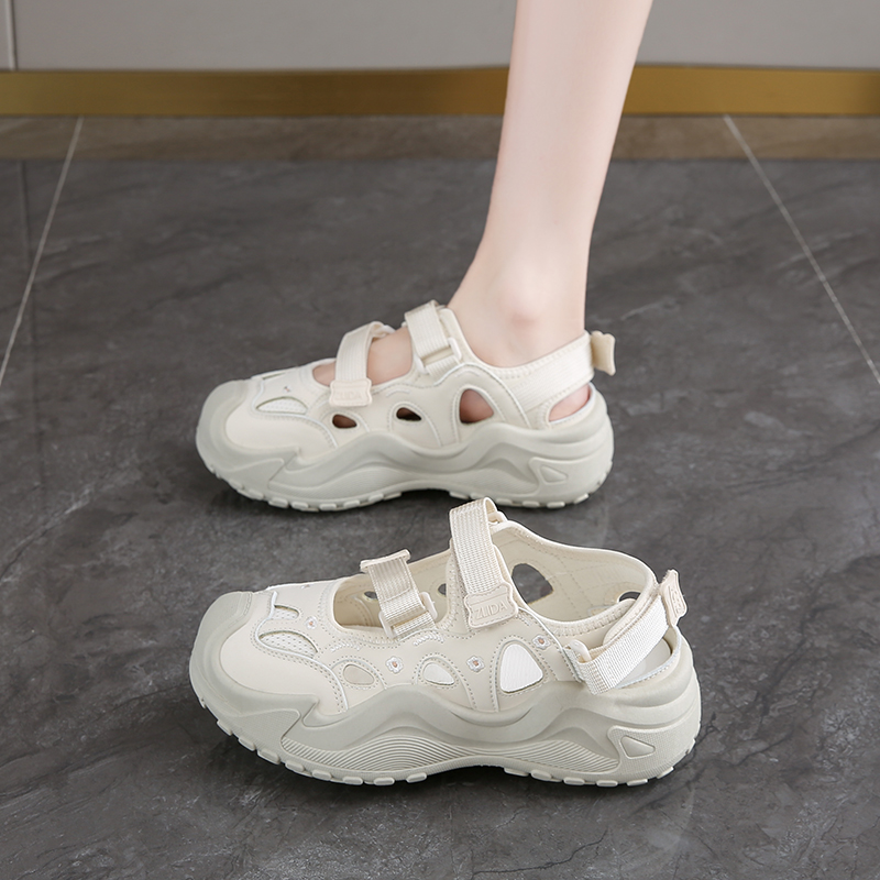 爆款踩屎感包头运动凉鞋女夏季