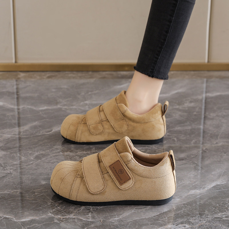 春季女鞋2026新款魔术贴平底休闲单鞋舒适百搭复古勃肯鞋子孕妇鞋,女鞋,勃肯鞋/软木鞋,淘宝优惠券,粉丝福利购,淘宝优惠卷
