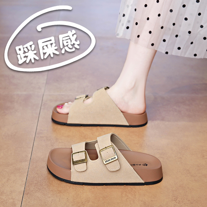 达芙尼夏季女鞋超火勃肯拖鞋时尚