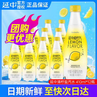 延中清柠盐汽水410ml*12整箱