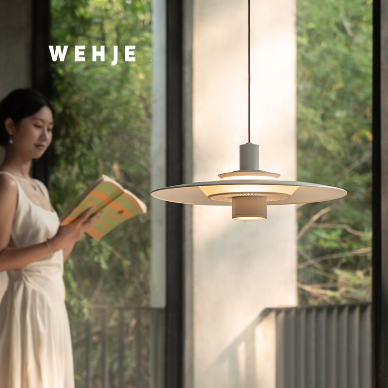 WEHJE 云亭餐厅吊灯飞碟简约现代创意餐桌灯客厅卧室吧台玄关吊灯