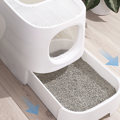 Hohmann Cat Sand Basin Anti -Stench полузвековые супер -большой кошачий бассейн бассейн котята жирное кошка в ящик для кошки туалет