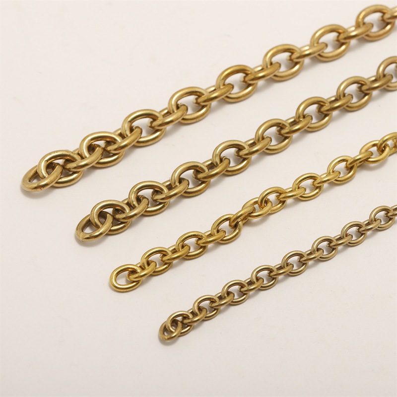 纯铜O字链 防静电链黄铜财布链条手链裤链包包配链DIY五金配件
