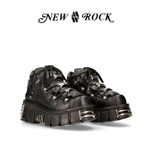 暗黑机能赛博金属朋克Y2K男女厚底鞋 New Rock西班牙潮牌明星同款