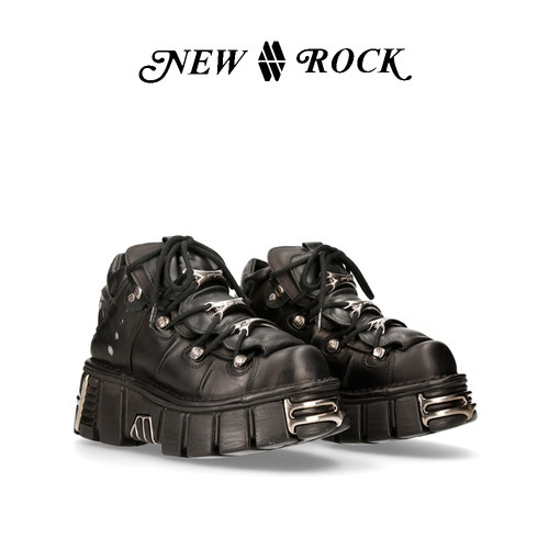 newrock明星同款朋克厚底鞋
