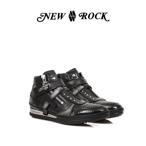 newrock西班牙定制休闲高帮男鞋