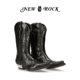 NEWROCK官方正品 西班牙真皮手工定制复古西部尖头牛仔靴男女款