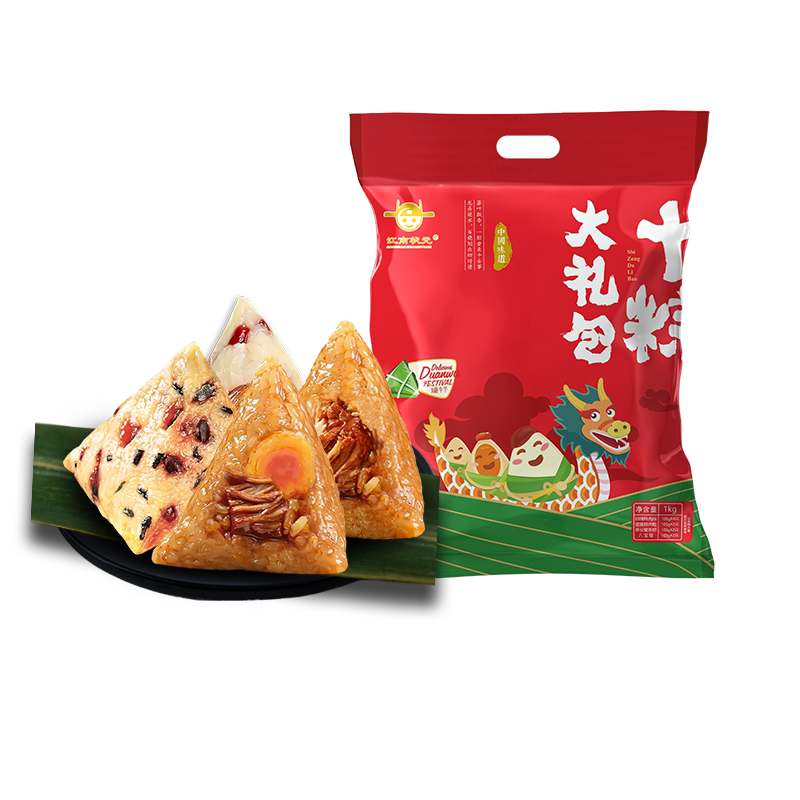 江南状元新鲜手工板栗肉粽礼盒装