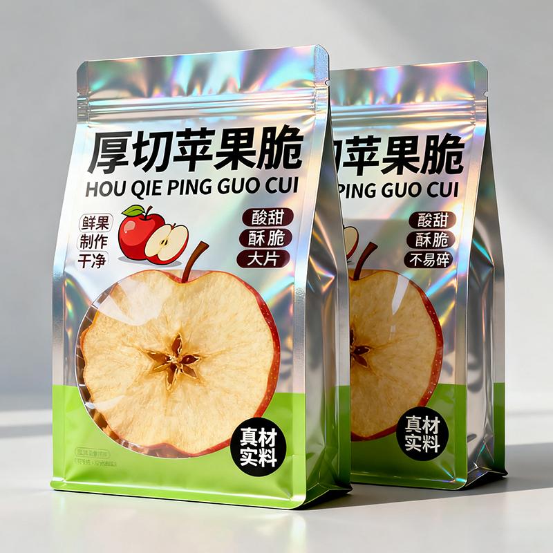 冻干苹果干原切苹果脆脱水果蔬脆苹果脆片红富士整箱厚切苹果干