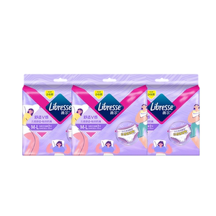 优于新国标]薇尔卫生巾安睡裤10/20条M-XL超熟睡防漏蓬蓬裤百亿