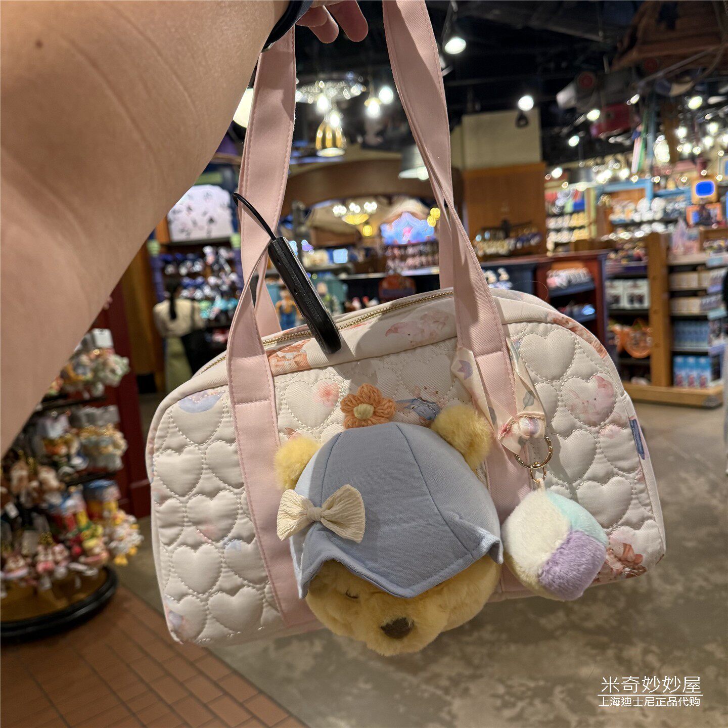 晚安宝贝小熊维尼单肩托特包