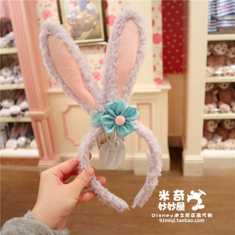 上海迪士尼国内代购七宝兔子卡通毛绒聚会演出装饰头发箍发饰