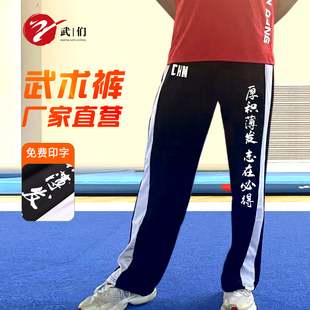 冰丝武术训练裤CHN厚积薄发势在必得冰凉锦纶体育专业运动裤