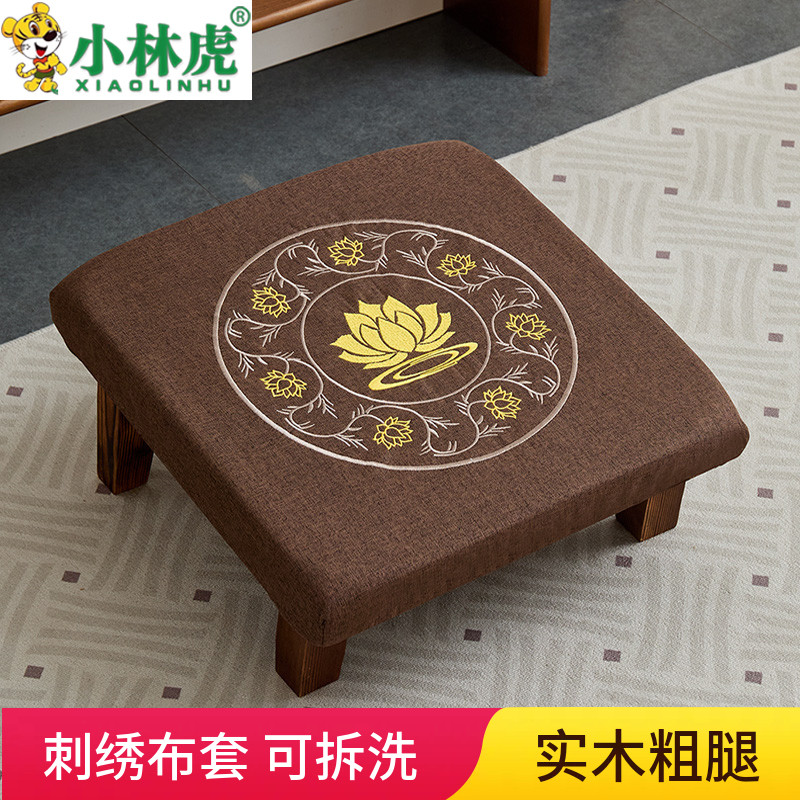 小林虎刺绣蒲团可拆洗禅修