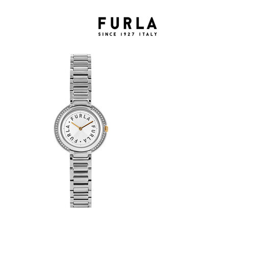 FURLA抛光精钢石英女士手表