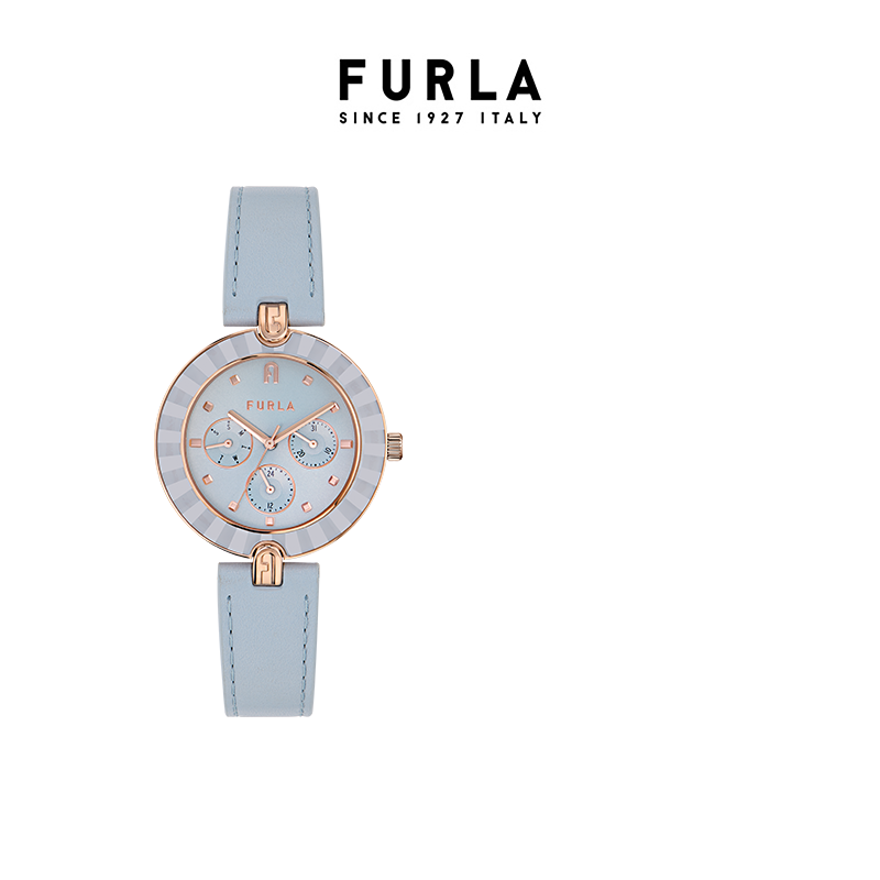 【节日礼物】FURLA芙拉HERITAGE系列三眼轻奢气质石英女表