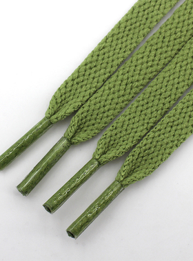 浅军绿色鞋带男女扁平形AJ1AF1休闲运动旅游鞋跑步板帆布鞋高低帮