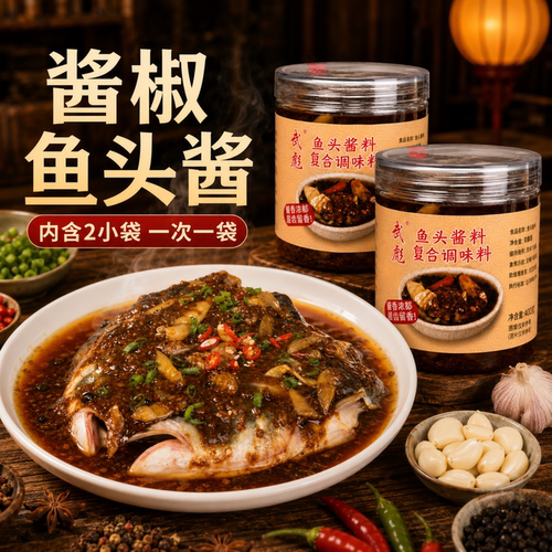 武彪正宗温州招牌鱼头酱蒸鱼酱