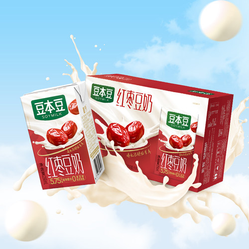 旗舰店唯甄红枣豆奶250ml*16盒