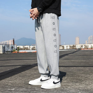 春秋季新款男士小脚卫裤青少年宽松运动九分裤XZ712-5-2201-P40图片