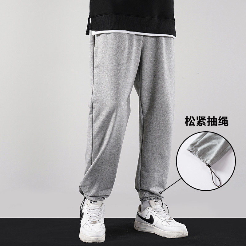 运动长裤男宽松小脚卫裤抽绳休闲束脚裤XZ712-5-633-P40 加绒P50图片