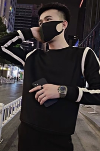 网络图网红潮牌男韩版长袖T恤卫衣青少年运动卫衣712-5-A112-P45图片