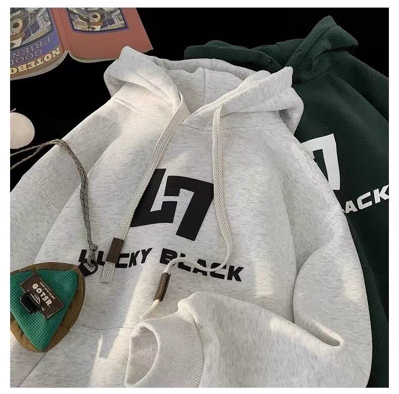 网络图新款连帽一体绒卫衣青少年宽松大码学生外套712-5-W567-P45,男装卫衣,星座1112-5（原712-5）