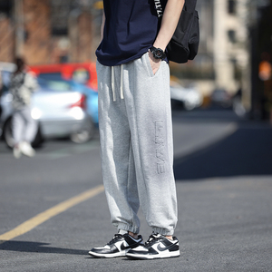 2023春季新款大码休闲裤男加肥加大束脚运动卫裤XZ712-5-K006-P50图片