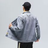 网络图新款牛仔衣夹克男气质2025外贸春季浅色外套1112-5-G08-P58，男装工装外套，星座1112-5（原712-5）