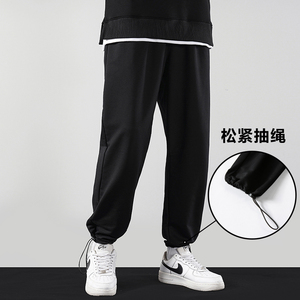 运动长裤男宽松小脚卫裤抽绳休闲束脚裤XZ712-5-633-P40 加绒P50图片