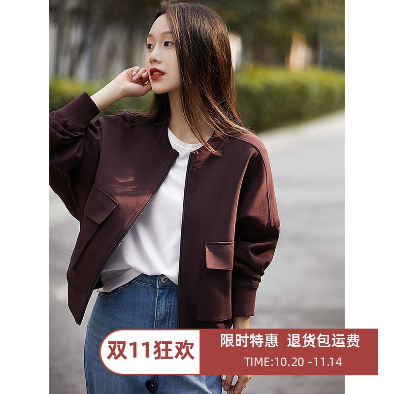 爆款特卖短款棒球服外套女2025秋季新款宽松百搭休闲时尚夹克上衣