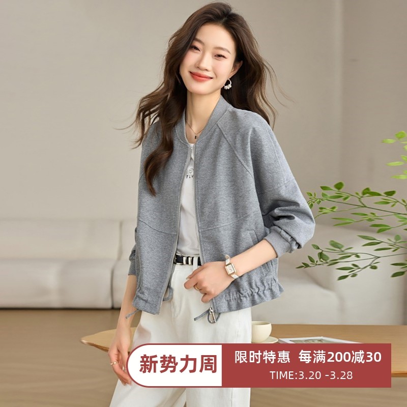 初秋时尚棒球服短款外套女2025新款流行高级感休闲小个子夹克上衣