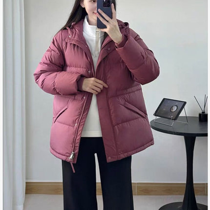 高端新款2025冬季户外运动休闲防泼水保暖鸭绒羽绒服外套