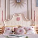 儿童床女孩组合套房家具公主床粉色单双人床1.5米1.8米 全实木欧式
