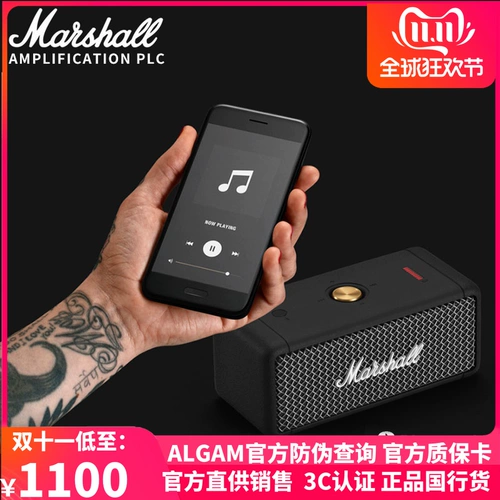 Подлинный лицензированный спикер Marshall Marshall Emberton Wireless Bluetooth Зарядка веса бас -звук звук