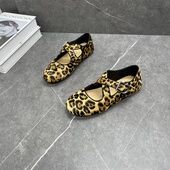 芭蕾玛丽珍女鞋 百搭牛皮小单鞋 2026春新款 复古交叉扣带平底奶奶鞋