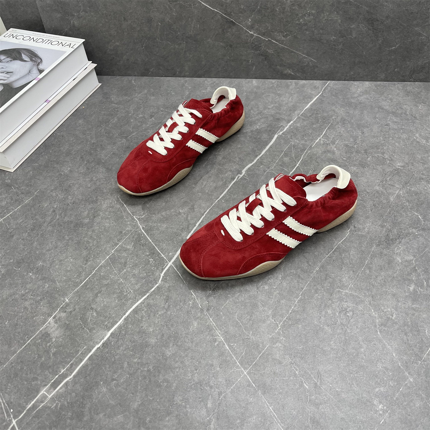 拼色时尚软底德训鞋女2026年春季新款羊皮休闲软底舒适运动阿甘鞋,女鞋,德训鞋,淘宝优惠券,粉丝福利购,淘宝优惠卷