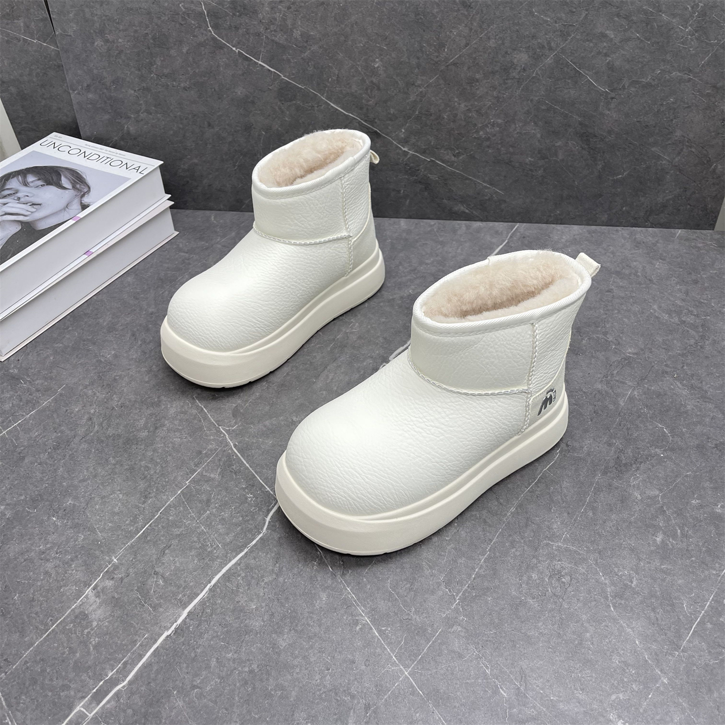 真皮厚底雪地靴女2025冬季新款