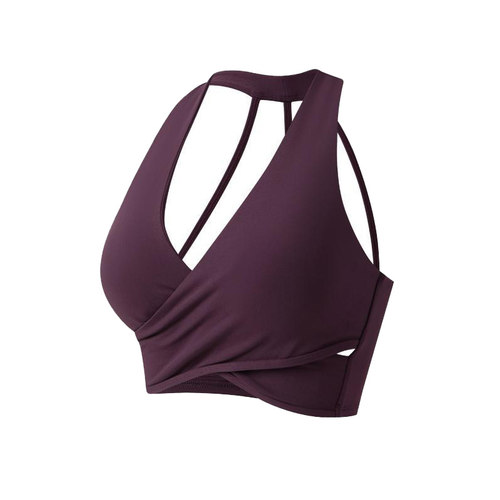 挂脖美背防震聚拢普拉提运动文胸